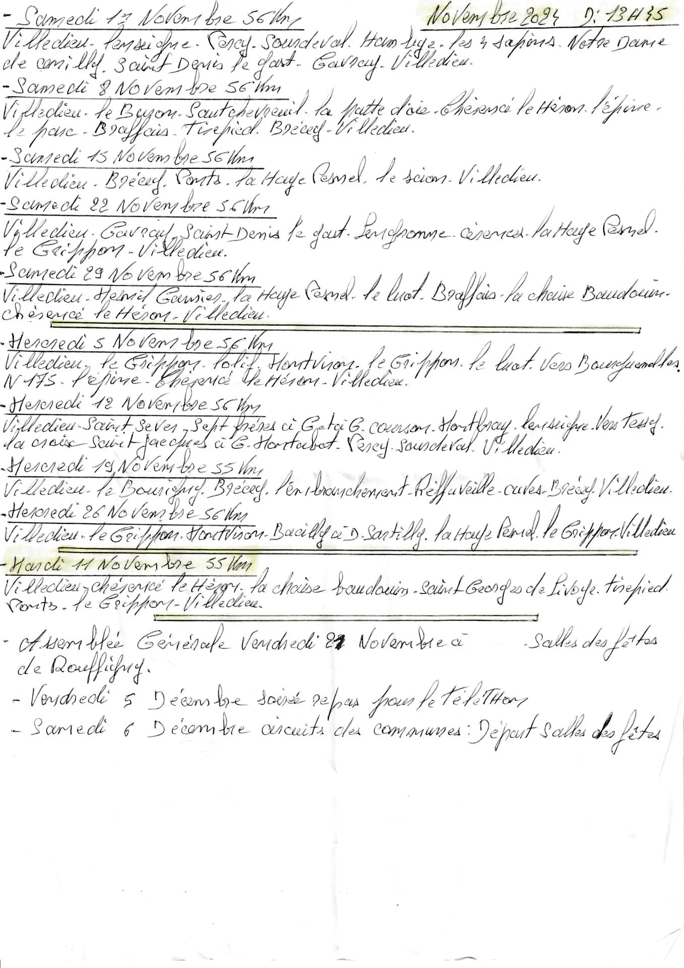 Circuit novembre 2025